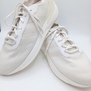 Adidas Running Shoes Mens Size 14 White Athletic Mesh Bounce Reflective HP5972